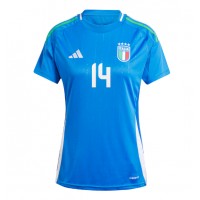 Maglia Calcio Italia Federico Chiesa #14 Prima Divisa Donna Europei 2024 Manica Corta